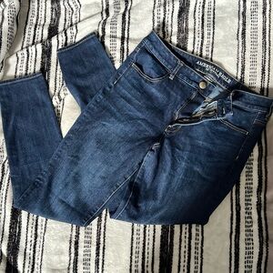 American Eagle dark blue skinny jeans, 12 long